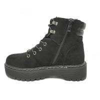 Botines Mujer, Estilo Militares con Plataforma, Marrón Camel, Negras, Cordones, Cierre Cremallera, Otoño Invierno 2023 - details 3