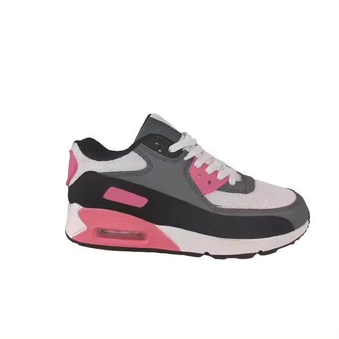 modelo 600 blanco-gris y fuxia deportiva mujer moda con cordonera muy comoda - 1