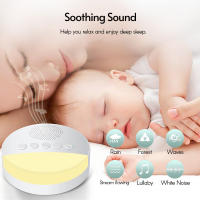 Ruido Blanco Para Dormir Ajustable Con 6 Sonidos Suaves Y Luz Nocturna Para Todas Las Edades Monitores De Sueño Para Bebés - details 0