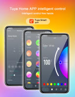 Lámpara de Pie RGB con Control Remoto de Aplicación, Proyección de Arco Iris, Luz de Atenuador y Transmisión en Vivo - details 13
