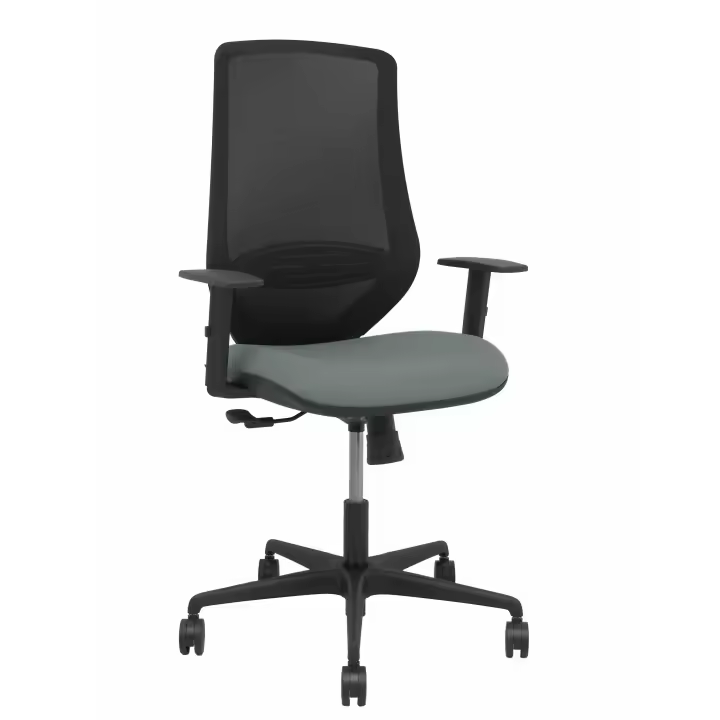 Silla Mardos sincro malla negra bali gris brazo regulable - 1