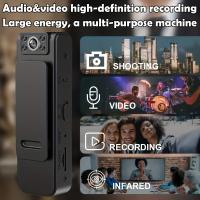 Cámara de visión nocturna gran angular, cámara portátil con audio USB para grabación prolongada, grabadora de video para reuniones con micrófono, ciclismo, deportes, viajes. No necesita WiFi, no incluye tarjeta TF/SD. - details 6