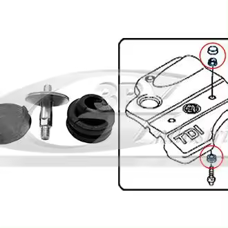 3RG INDUSTRIAL - Soporte Tapa Motor - OEM 028103937 - Piezas para Coche Recambios Motor y Otras Partes de Vehículo - Compatible con los distintos Modelos de Coche. - 1