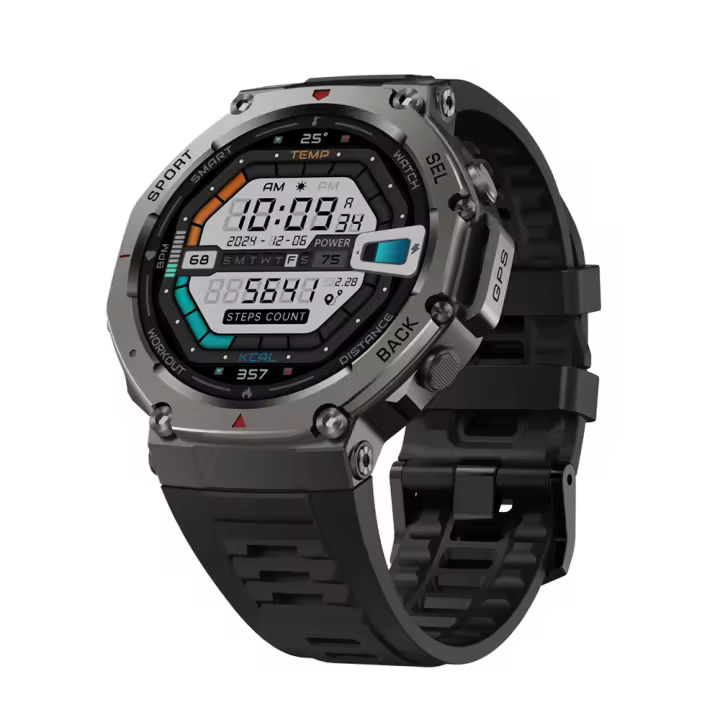 Reloj inteligente militar para hombres, pantalla AMOLED de 1,43", responde llamadas telefónicas, rastreador de actividad física con frecuencia cardíaca, oxígeno en sangre, rastreador de sueño, reloj inteligente resistente para iPhone y Android - 1