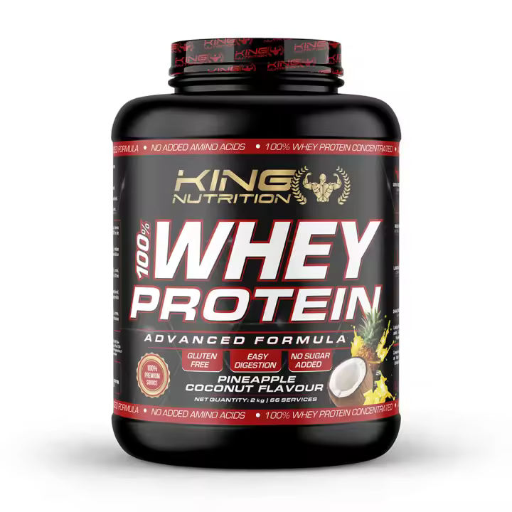 100% Whey Protein 2kg King Nutrition Proteina Concentrada* - 1