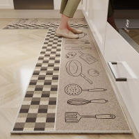 Vikama Alfombra De Cocina Impermeable Y Anti-Derrame De Velours Cristal Durable Y Resistente Al Polvo Con Patas Antideslizantes Para Sala De Estar Y Baño Fácil De Limpiar Máquina/Hand Wash - details 16