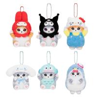 Llavero De Peluche Kawaii Mofusand Hello Kitty Y Kuromi 10-12cm Anime Colgante Para Mochila Sanrio Para Adultos Y Adolescentes - details 8