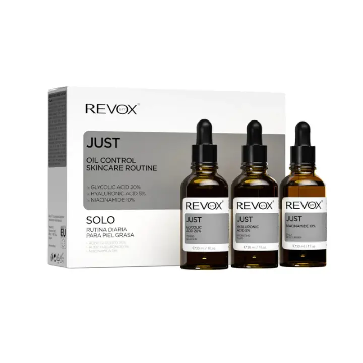 REVOX JUST OIL CONTROL SKINCARE ROUTINE 3 X 30ML RUTINA PARA PIEL GRASA - 1