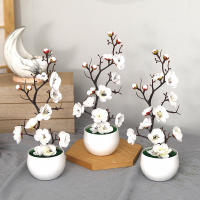 Planta Artificial De Bonsái De 30 Cm Arbol Simulación En Maceta Flores Falsas Ornamentos De Mesa Para Decoración De Hogar Y Jardín De Hoteles - details 7