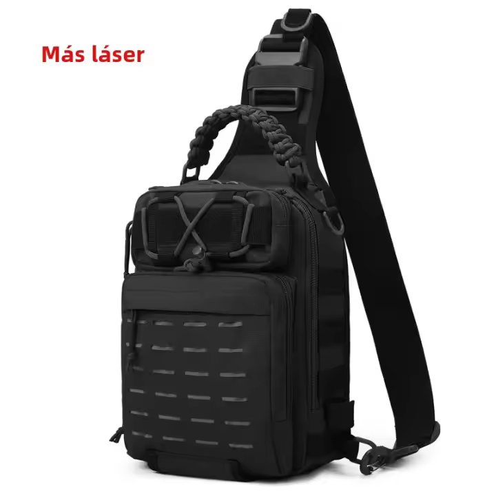 Bolsa De Camping Táctico Hombro Laser Molle Hombro Y Pecho Para Pesca Y Caza Deportes Al Aire Libre Tamaño L Unisex - 1