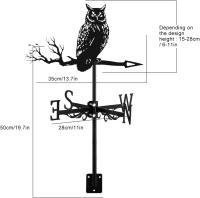 Vane De Animal Simulación De Murciélago Para Decoración De Casa Y Jardín Arte De Hierro Vanea Para Techo Exterior Signo De Granja Exhibición - details 7