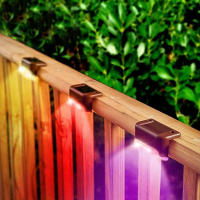 Lámpara Solar LED De Paso Para Exteriores Iluminación De Escaleras Y Paredes Decoración Para Patio Y Valla Pack De 1/4 - details 4