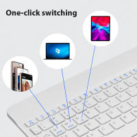 Teclado Inalámbrico Bluetooth Verde Oscuro Para Android iOS Windows Con Ratón Duradero Accesorios Para iPad Teclado Multilingüe Para Tableta - details 3