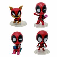 Figuras De Acción Deadpool Y Wolverine Q Edition Colección Dogpool Con Bobblehead Juguete Para Niños Decoración De Ornamento - details 0