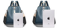 Mochila De Cuero Suave Para Mujer Gran Capacidad Bolso De Hombro Viaje Mochila Deportiva Estilo Fashion Con Manija Suave Y Cremallera - details 14