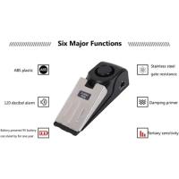 Alarma De Puerta Antirrobo 125 DB Sistema De Bloqueo Wedge Shaped Para Hotel Y Hogar Protección Contra Intrusos - details 3
