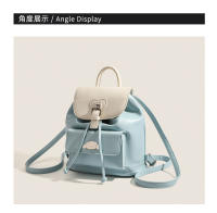 Bolso pequeño azul y blanco nuevo 2023 para salir, linda mochila con diseño de perro canela para mujer, mochila pequeña de moda versátil de verano - details 8