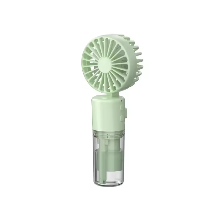 Mini Ventilador de mano con agua, Ventilador Portátil nebulizador,  Batería de Litio Recargable Ventilador Pequeño, humidificación silenciosa, 4 Velocidades Con 20ml de Agua de Enfriamiento en Spray para el Hogar Oficina Viajes al Aire Libre y Camping - 1