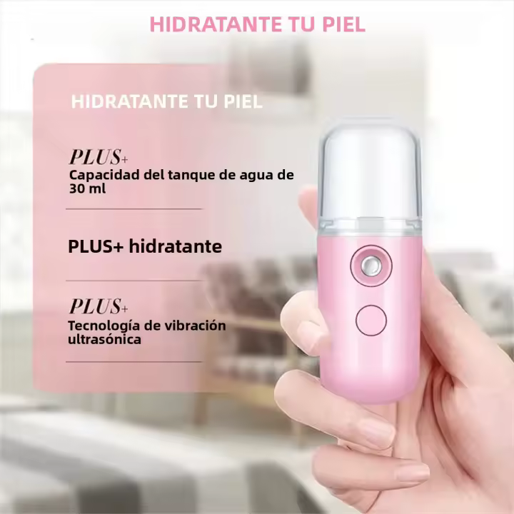 Spray De Niebla Nano Portátil Humidificador Facial Herramienta De Belleza Recargable Para Hidratación Instantánea - 1