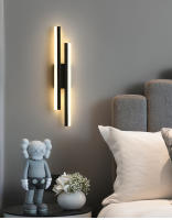 Lámpara De Pared LED Para Dormitorio Estilo Moderno Acero Cuádruple Con Sombrilla De Acrílico Iluminación Interior Para Sala De Estar Pasillo - details 0