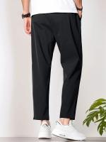 Nuevos Pantalones Casuales Para Hombre Primavera/Verano 2024 Color Sólido Deporte Quick Drying Cool Con Cinta Ajustable - details 2