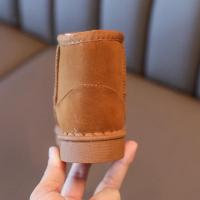 Botas De Nieve Para Niños Invierno Antideslizantes Color Sólido Calientes Con Patrón Suave Y Grueso Bajo Material De Suela RUBBER Talla True Fit Para Edad 4-6Años - details 6
