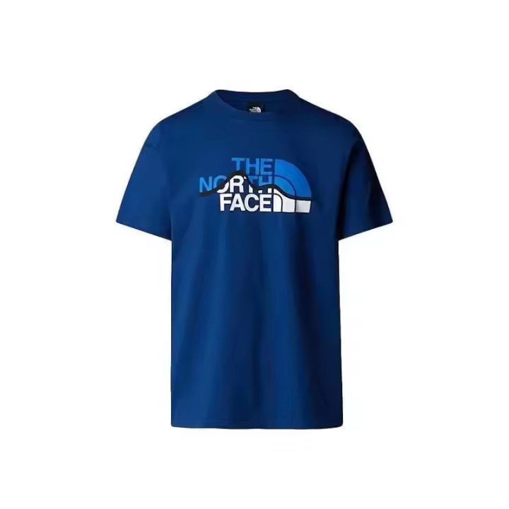 Camiseta THE NORTH FACE Mens S/S Mountain Line Tee NF0A87NTD1R1 Azul - 1