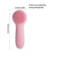 Nuevo limpiador facial de silicona recargable, limpiador facial eléctrico, instrumento de introducción, mini limpiador de poros ultrasónico impermeable - details 6