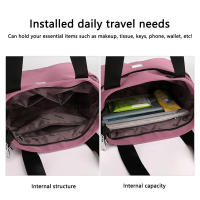 Bolso De Hombro Nylon Impermeable Gran Capacidad Bolso Tote Para Trabajo Escuela Y Viaje Ligero Y Práctico Para Mujer - details 5