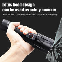 Linterna Táctica Recargable LED De Alta Potencia Con Luz Fuerte Y Longitud De Rayo Para Camping Y Caza Resistente Al Agua Y Choque Con Batería USB - details 10