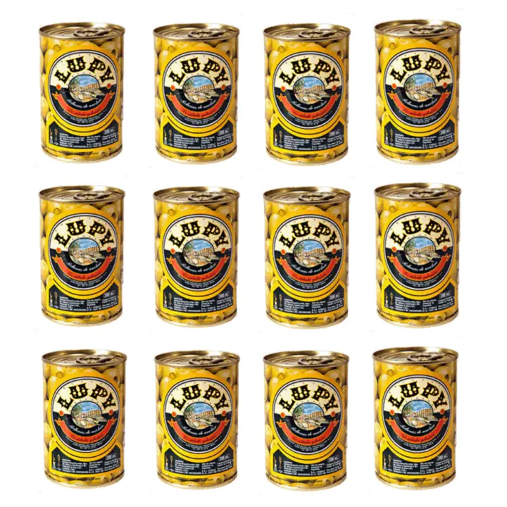 ACEITUNAS RELLENAS DE ANCHOA LUPY.  PACK  DE 12 LATAS DE 120 GR. DELICIOSAS - 1