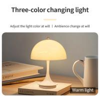Lámpara De Mesa LED En Forma De Honguito Portable Carga Por Tipo C Luz Nocturna Táctil Para Decoración De Habitación Bar Café - details 4