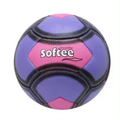 Balón Fútbol Playa Softee Violeta - Cuero Cosido a Mano - 1
