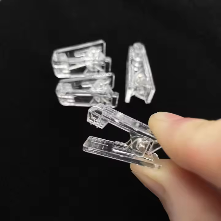 30Pcs Clips Adhesivos Transparentes Para Pared Y Tapiz Clips De Acero Para Colgar Posters Y Fotos Clips De Primavera Para DIY - 1