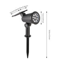 Spotlight Solar Con 9 LED Para Exterior IP65 Impermeable Ajustable En Brillo Para Jardín Patio De Casa Y Aceras Decoración - details 1