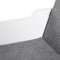 HOMCOM Librería con Asiento, Estantería de Libros con 6 Cubos, Estantería Almacenamiento con Banco con Cojín, Multiusos para Sala de Estar, Oficina, Dormitorio, 102x30x61cm, Blanco y Gris - details 3