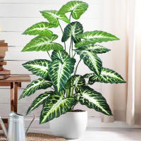 Artificial Pothos Monstera De 60-109cm Planta De Pollo Falso De Plástico Decoración Festiva Para El Hogar Y La Oficina - details 6