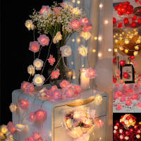 Luces De Navidad LED Rosa 20 Piezas Operadas Por Batería Para Decoración De Fiesta De Boda Y Valentín Guirnalda De Flores Fairy - details 9