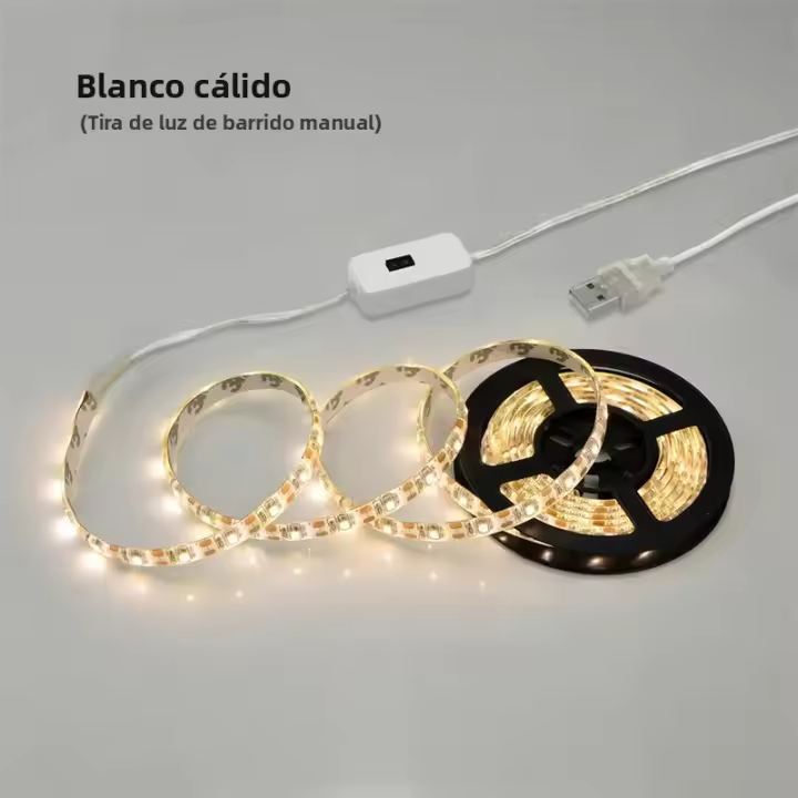 Luces LED De Gabinete 5M USB Con Sensor De Movimiento on off Para TV Y Cocina DC 5V Luces Retroiluminadas Para Interior IP65 - 1