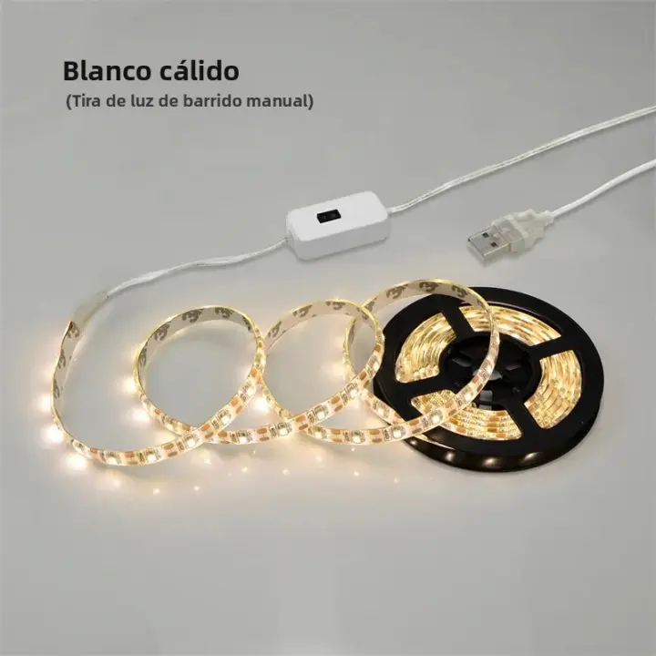 Luces LED De Gabinete 5M USB Con Sensor De Movimiento on off Para TV Y Cocina DC 5V Luces Retroiluminadas Para Interior IP65 - 1