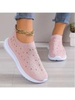 Sandalias De Verano Para Mujer Con Tacón Bajo Y Elásticas Zapatos De Interior Y Exterior Cuero Sintético Transpirable Talla Fija - details 8