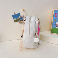 Mochila Personalizada Kawaii Con Orejas De Conejo Y Colgante De Oso Peluche Para Niñas Escolar Con Cierre De Cremallera Material Nylon Y Poliéster - details 35