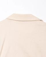 Vestido Largo De Denim Plegado TRAF Para Mujer Estilo Casual Cintura Natural Manga Corta Cierre Único Vestidos De Calle - details 9