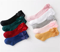 Calcetines De Algodón Para Niñas Con Largos Lazos Calcetines Altos Para Niños Princesa Calcetines Largos Otoño Primavera 0-7 Años - details 2