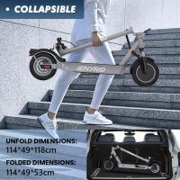 Patinete Eléctrico Plegable IENYRID 1, Motor 250W, Batería 36V 12.5Ah, Neumáticos 10 pulgadas, Velocidad Máxima 25 km/h, Autonomía 35 km, Freno Eléctrico Frontal + Freno Disco Trasero, Horquilla Suspensión Delantera, para Uso Urbano al Aire Libre - details 5