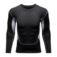 Camiseta De Gimnasio Para Hombre Manga Larga Secado Rápidojersey De Boxeo Verano Pantalones De Compresión Tiras De Leggings Rashguard T-shirt Ajustada - details 15