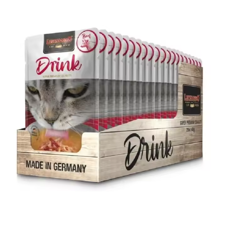 Leonardo Drink Sopa de Ternera para Gatos - 20 Sobres x 40 gr - 1