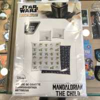 Funda Nórdica Aymax Reversible Star Wars Mandalorian Baby Yoda Grogu Para Cama de Matrimonio hasta 150cm ancho Algodón 100%, Medida 240x220 cm, más 2 Funda Cojín 65x65cm - details 3