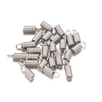 50Pcs Tornillos De Acero Inoxidable Para Cuerda De Cuero Terminadores De Cordones Conectores Para Hecho a Mano Pulseras Collares Joyería Suministros - details 1