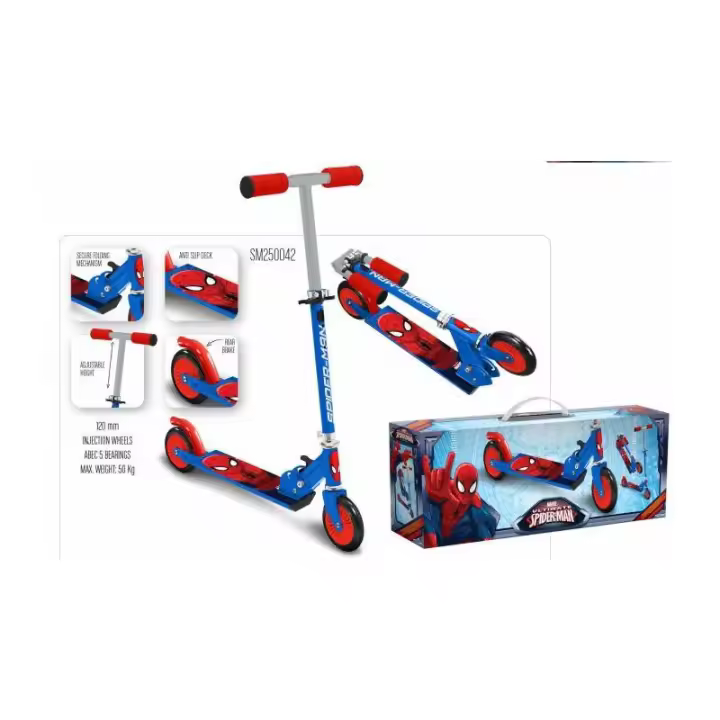 PATINETE ALUMINIO 2 RUEDAS SPIDERMAN DE STAMP - 1